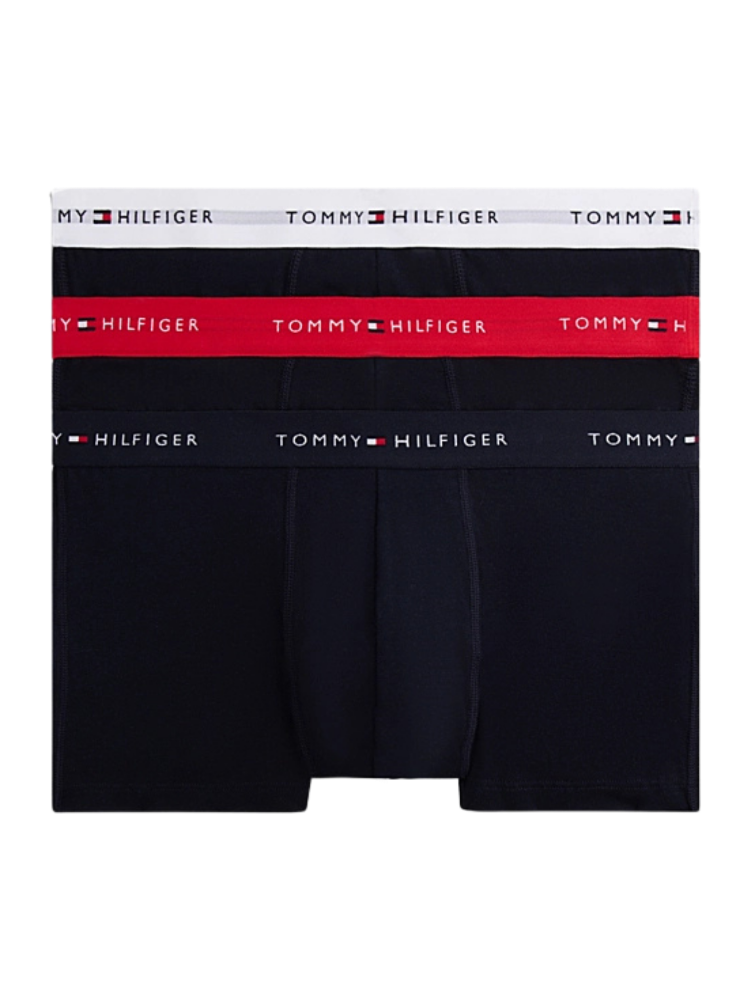 Tommy Hilfiger 3-Pack Signature Repeat Logo Waistband Trunks
