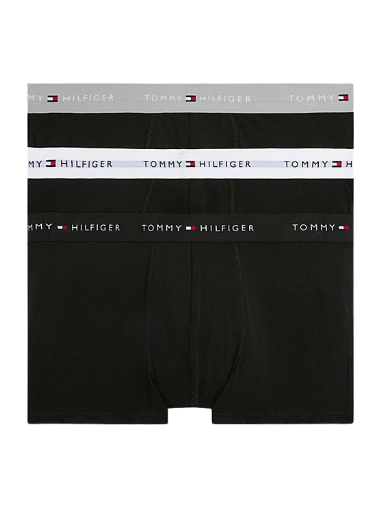 Tommy Hilfiger 3-Pack Signature Repeat Logo Waistband Trunks