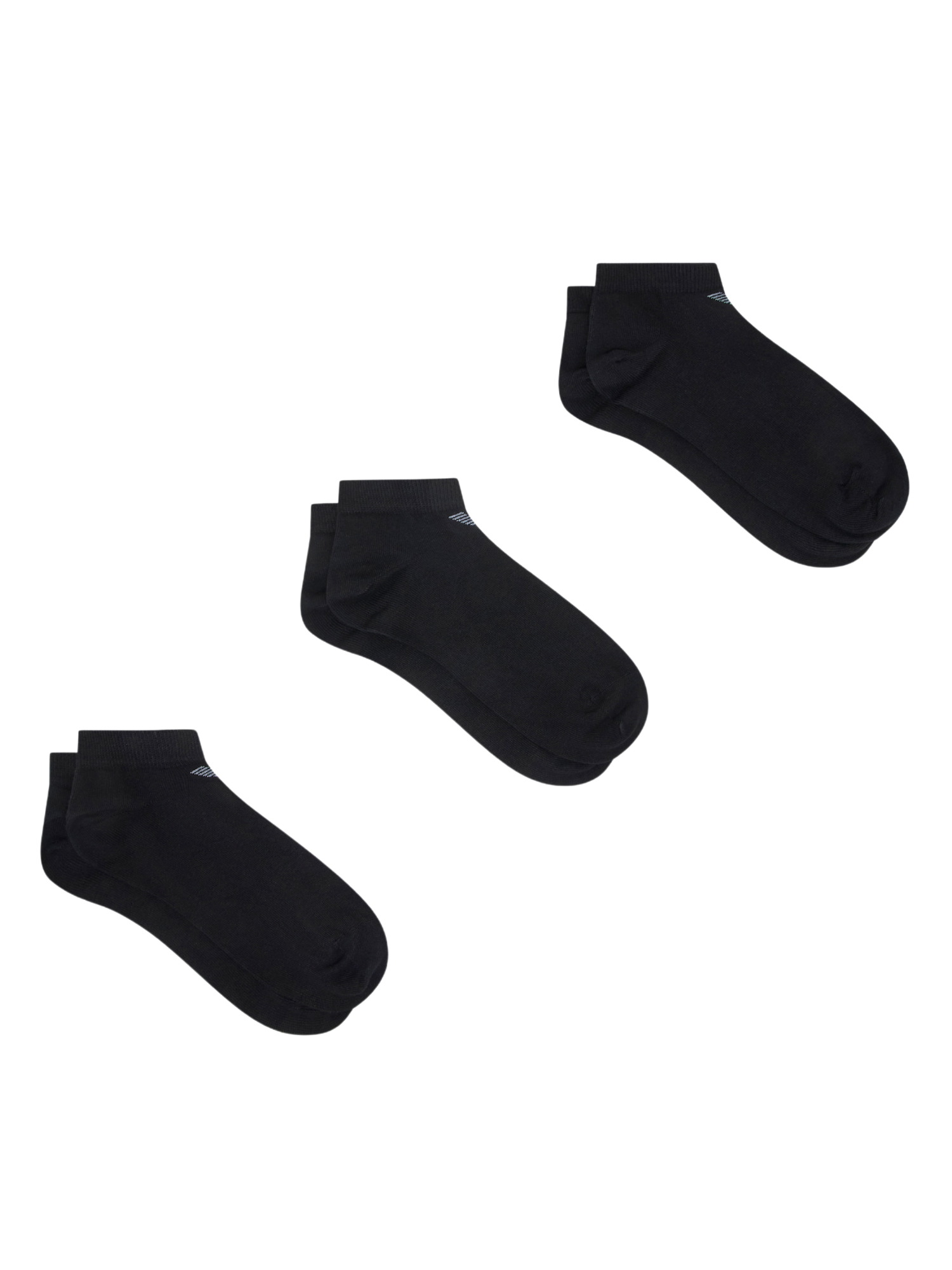 Emporio Armani Casual Cotton 3-Pack Sneaker Socks