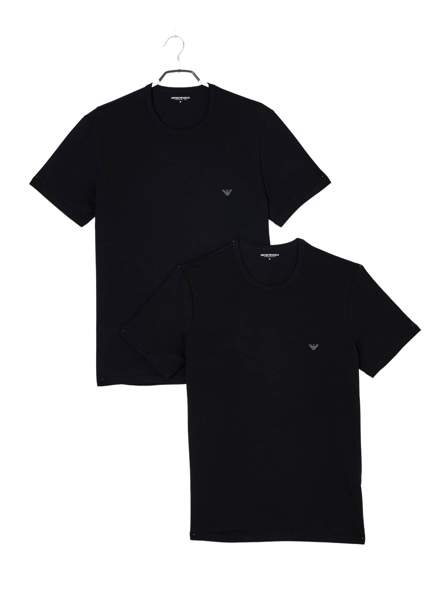 Emporio Armani Stretch Cotton Jersey 2-Pack Crew Neck T-Shirt