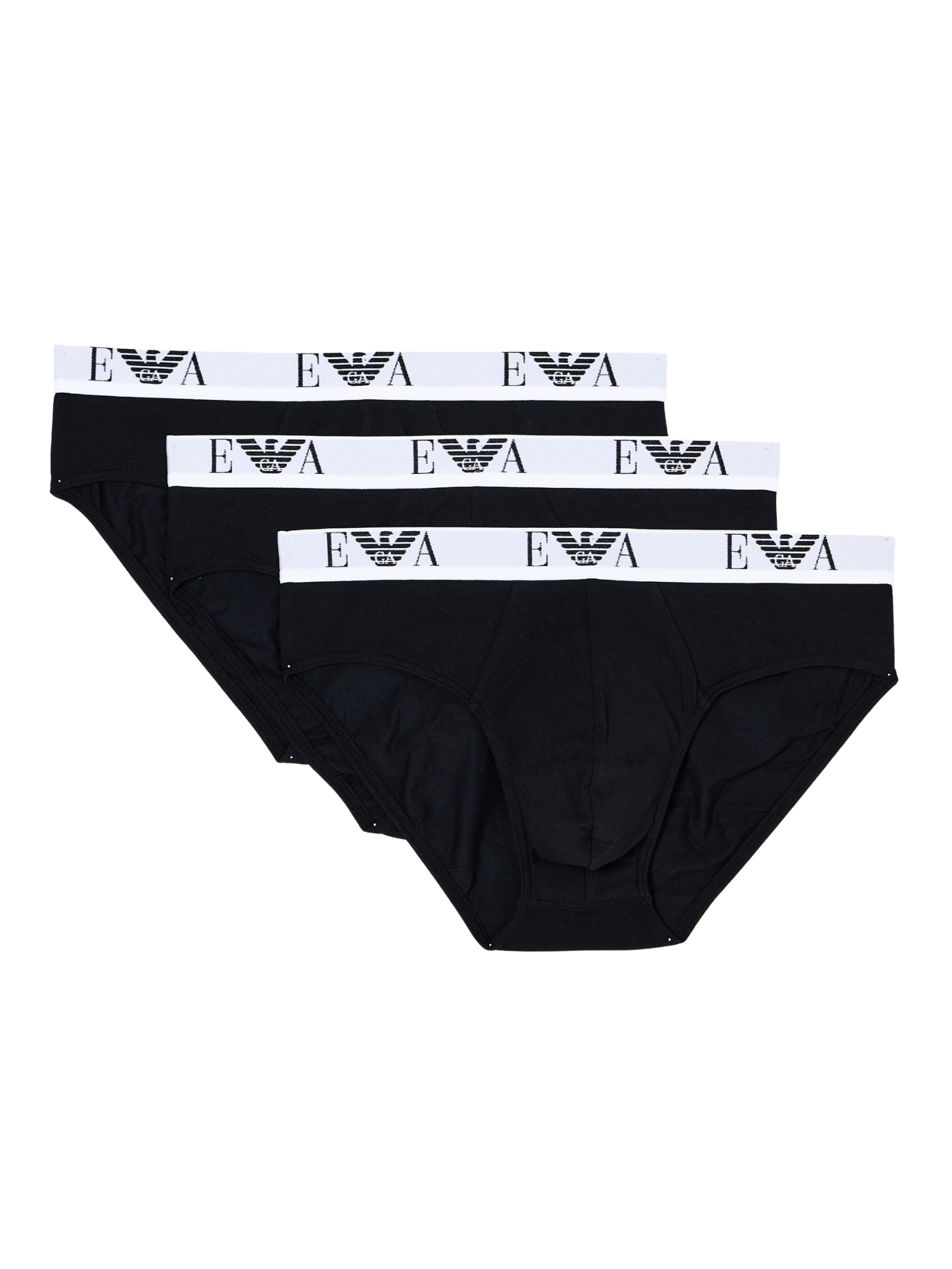 Emporio Armani Stretch Cotton Jersey 3-Pack Brief