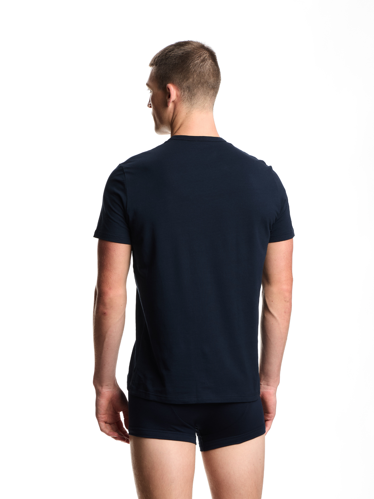 Emporio Armani Stretch Cotton Jersey 2-Pack Crew Neck T-Shirt