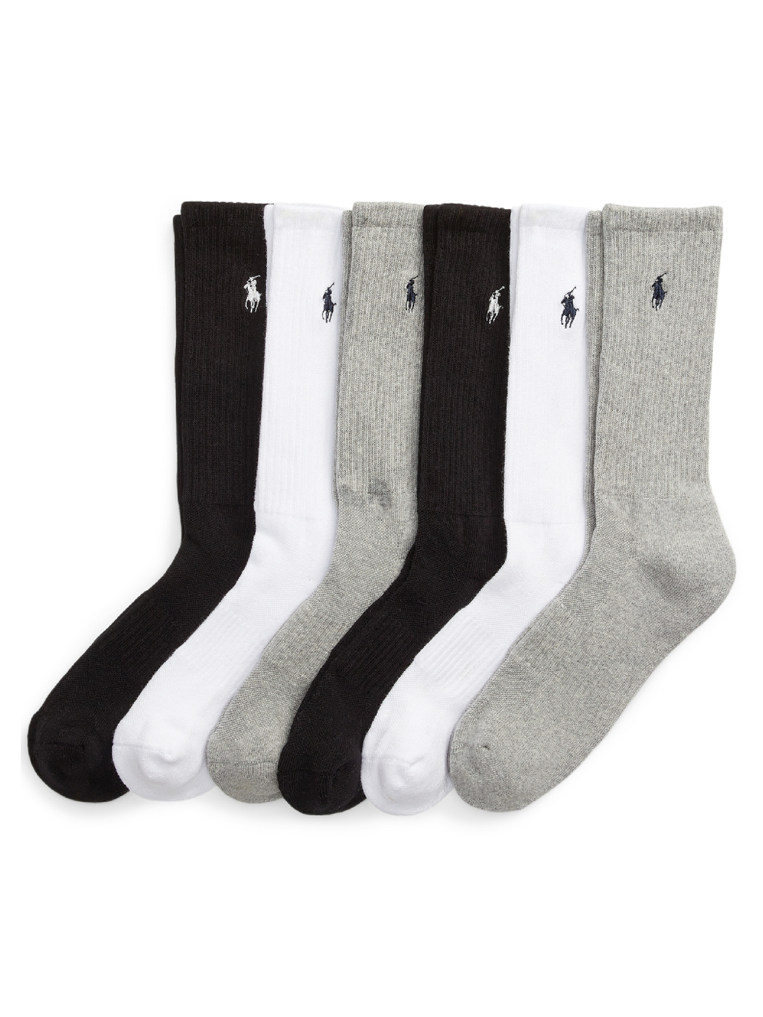 Polo Ralph Lauren Cotton Crew Socks - 6 Pack