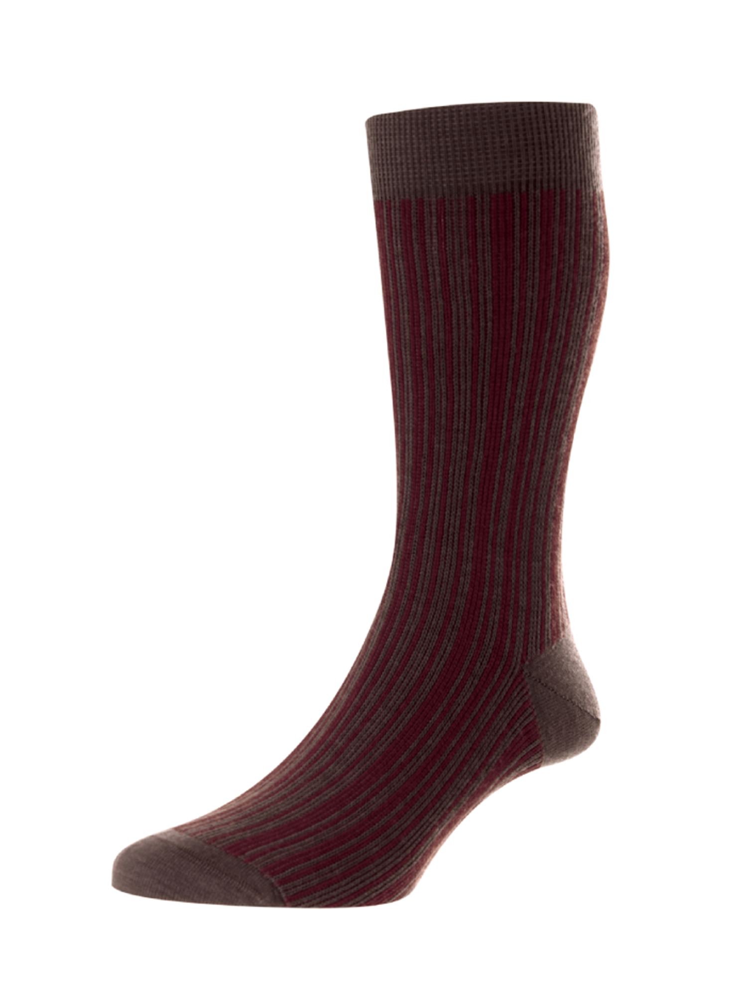 Pantherella Men's Marsden Vertical Wool Stripe Sock