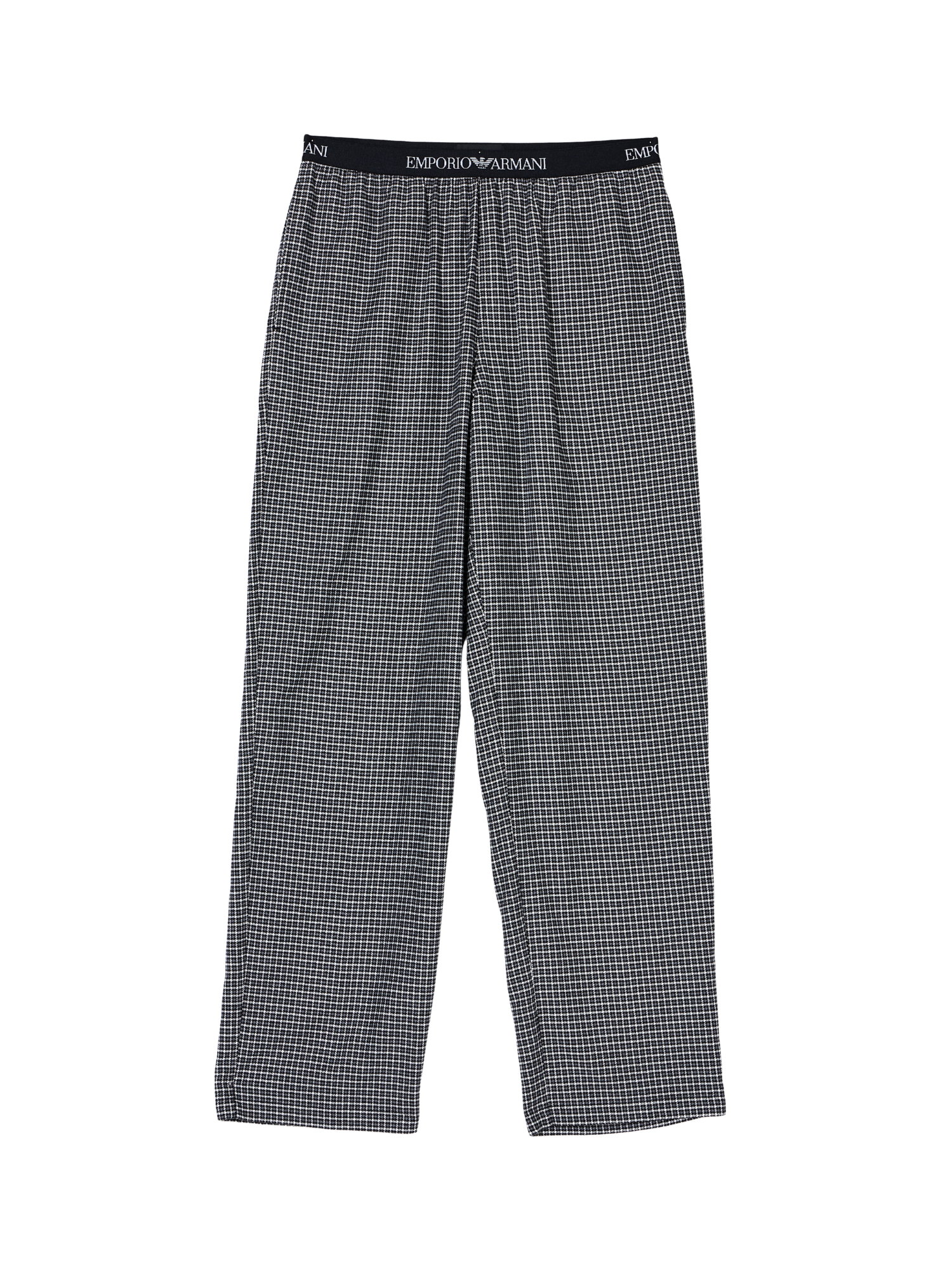 Emporio Armani Yarn Dyed Woven Long Pyjama Set