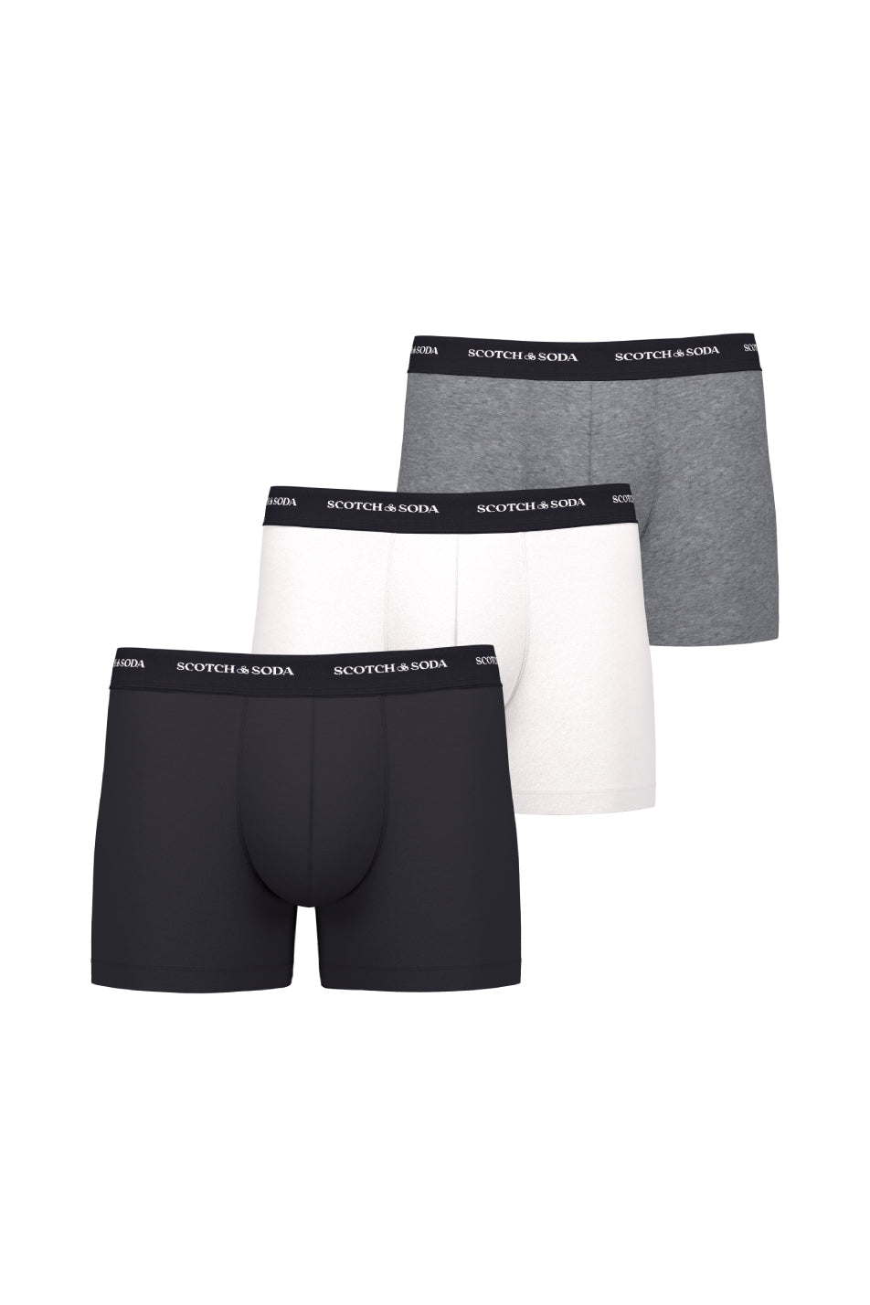Scotch & Soda 3 Pack Men's Base Logo Boxer Briefs
