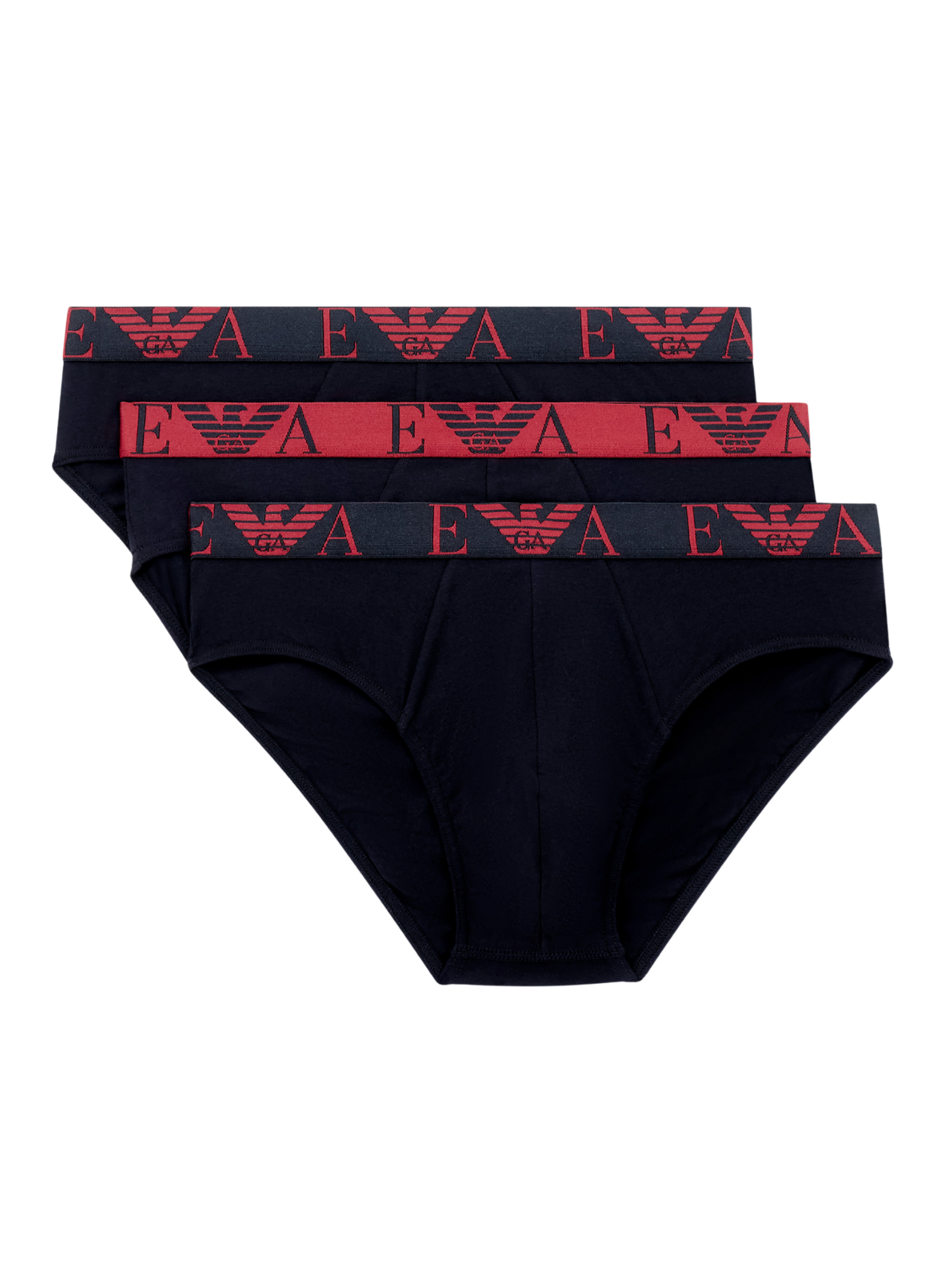 Emporio Armani Bold Monogram 3-Pack Brief – Pants & Socks