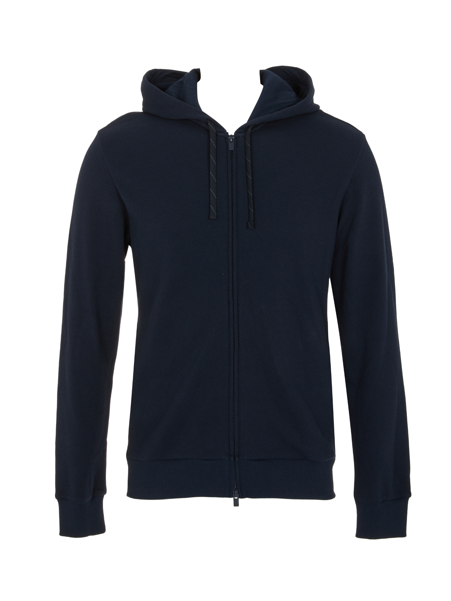 Emporio Armani Iconi Piquet Hooded Full Zip Sweatshirt