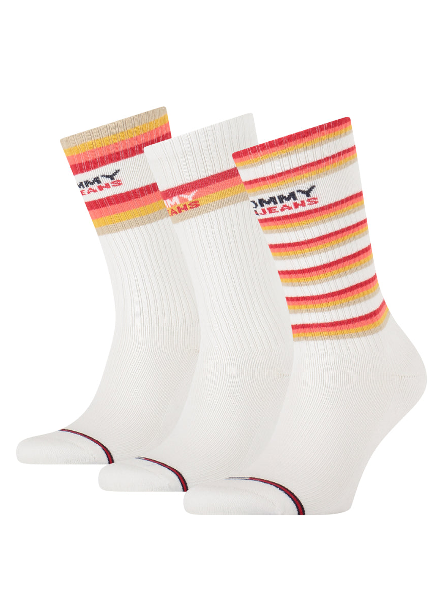 Tommy Hilfiger Jeans 3 Pack Men's Sock Giftbox Stripe