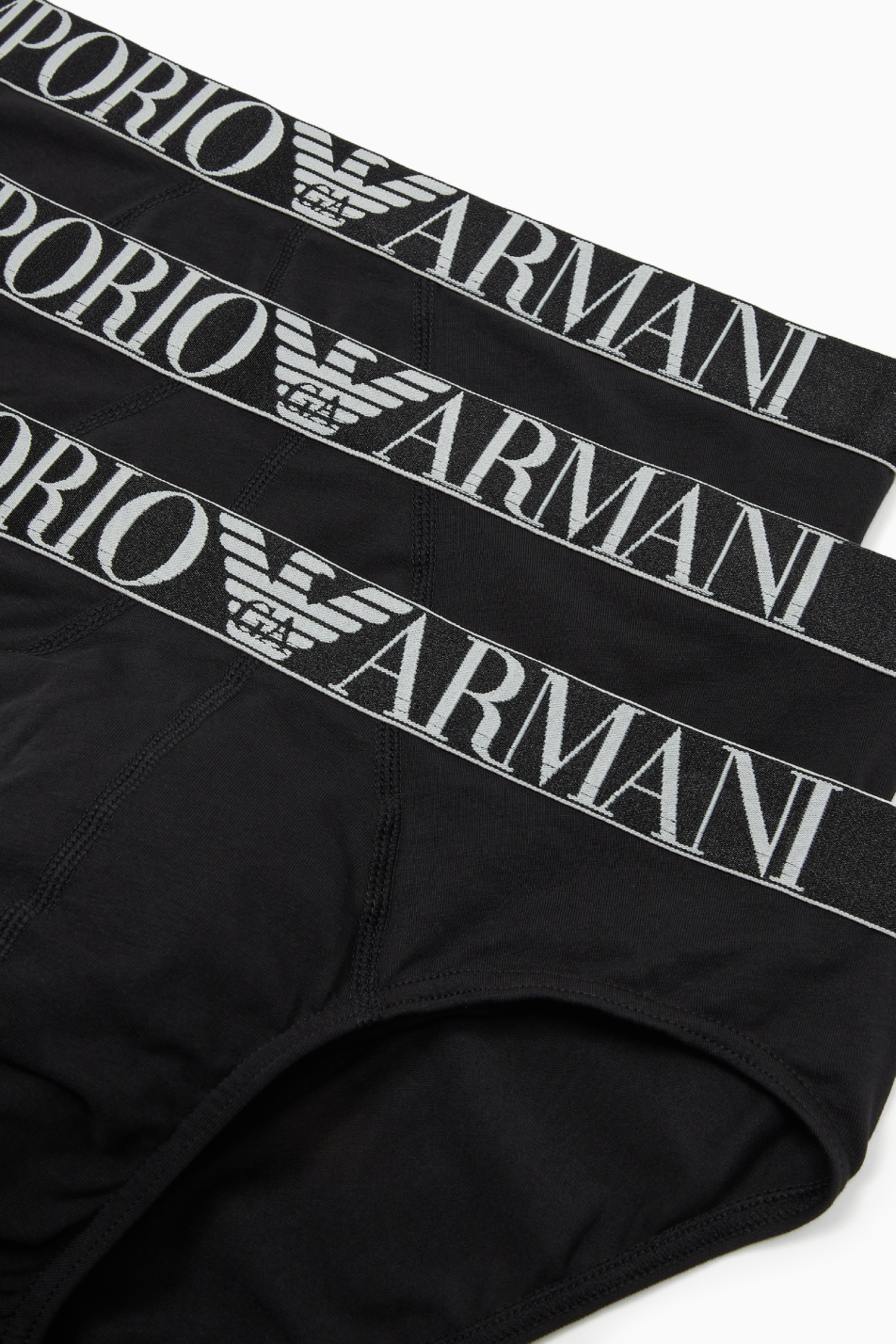 Emporio Armani 3 Pack Men's Cotton Stretch Brief