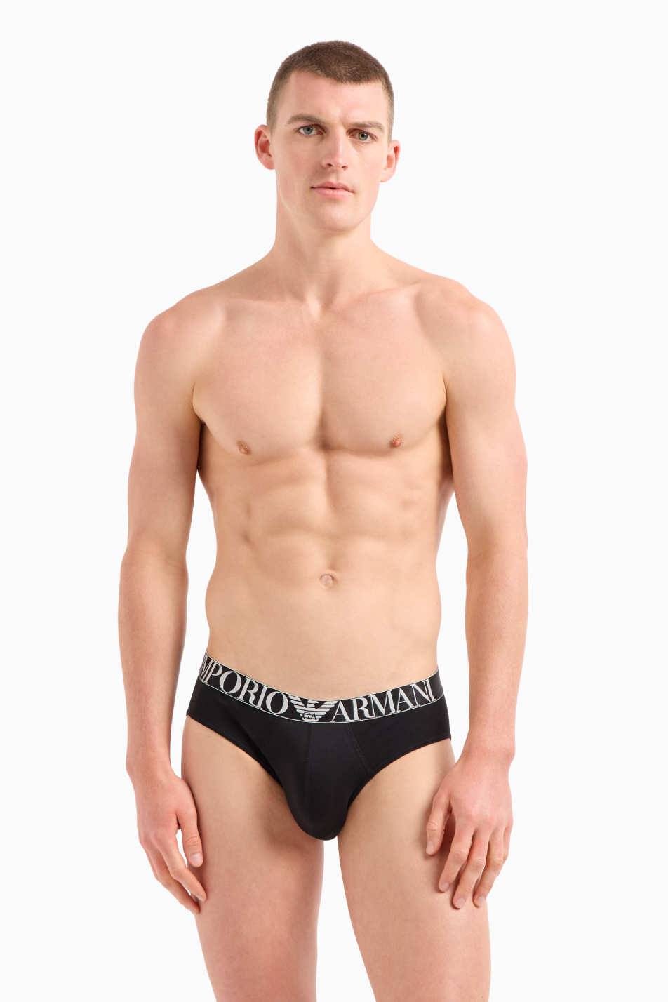 Emporio Armani 3 Pack Men's Cotton Stretch Brief