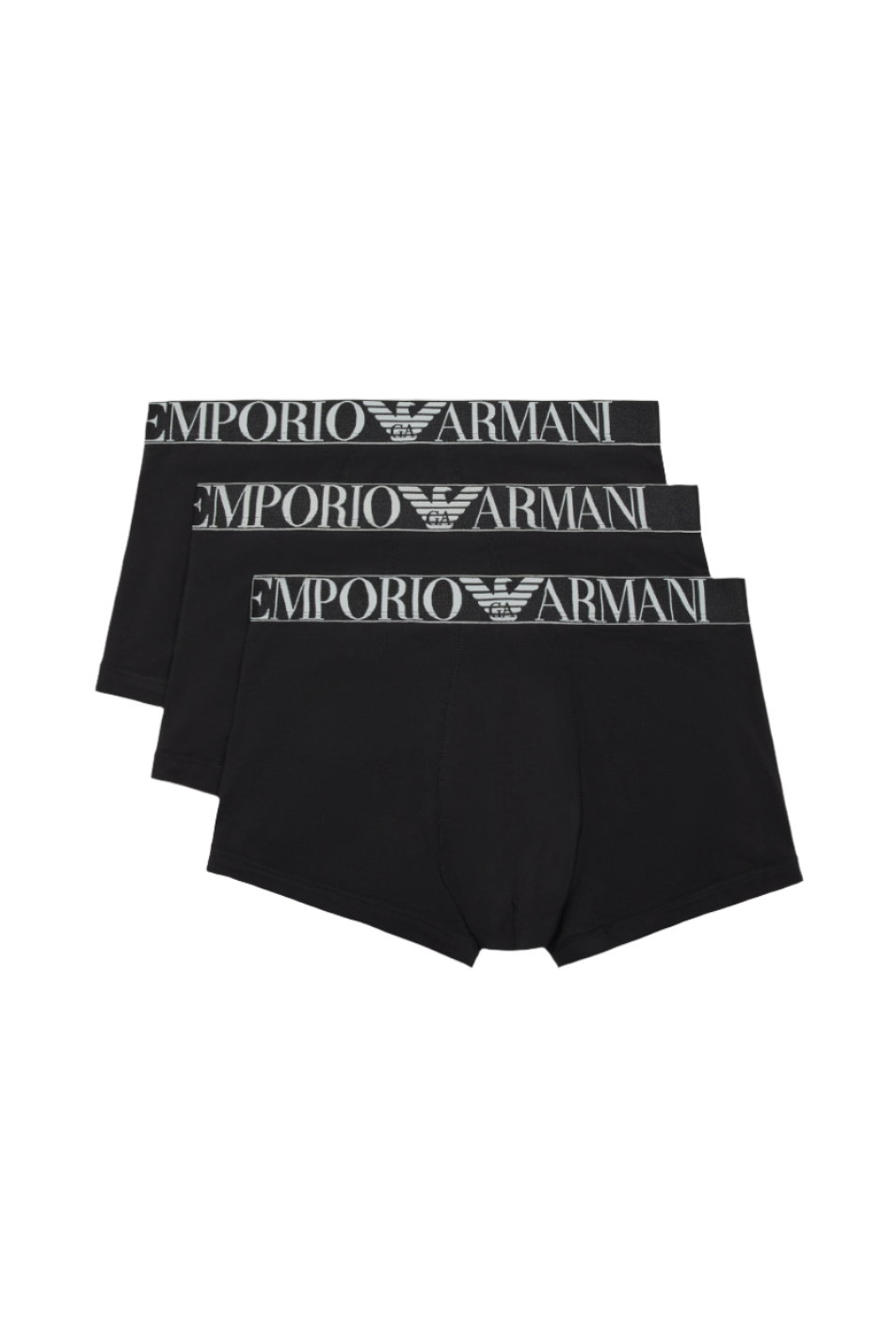 Emporio Armani 3 Pack Men's Cotton Stretch Trunk