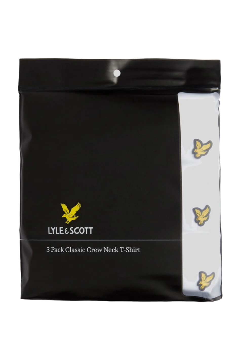 Lyle & Scott Men's 3 Pack White Basic T-Shirt