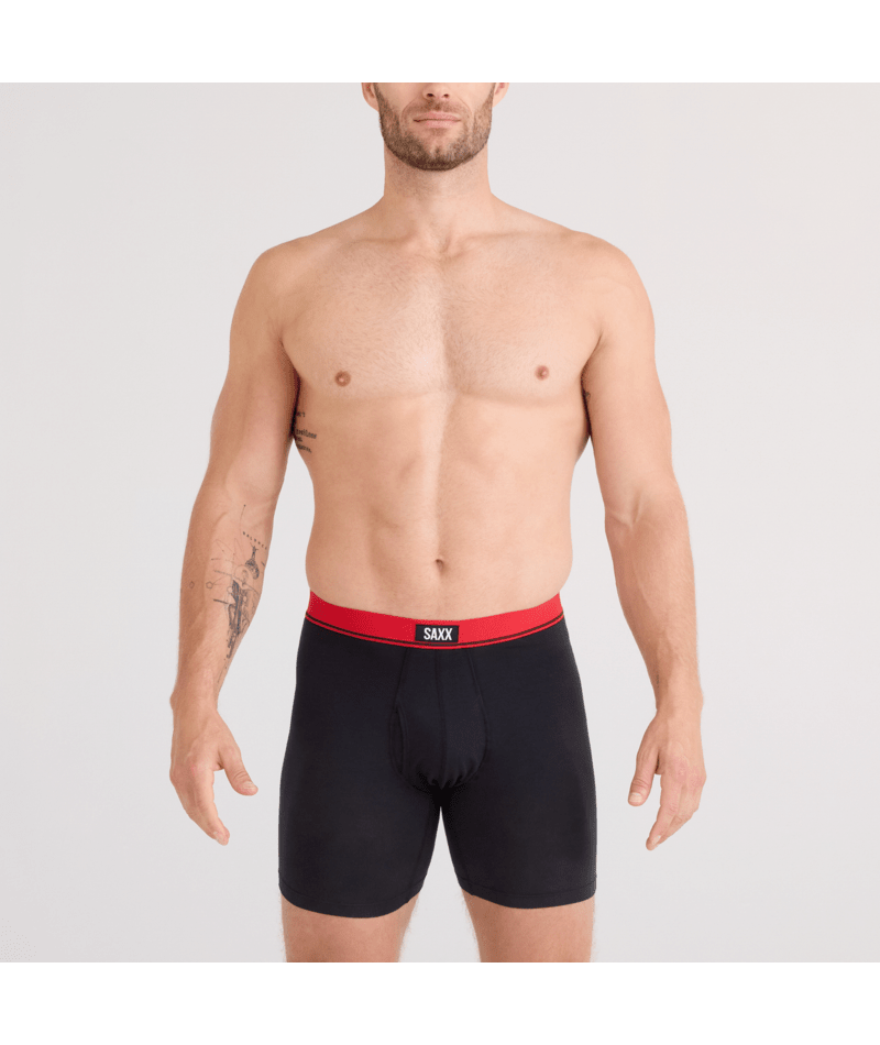SAXX Men's 3 Pack Boxer Brief Essential Cotton Fly