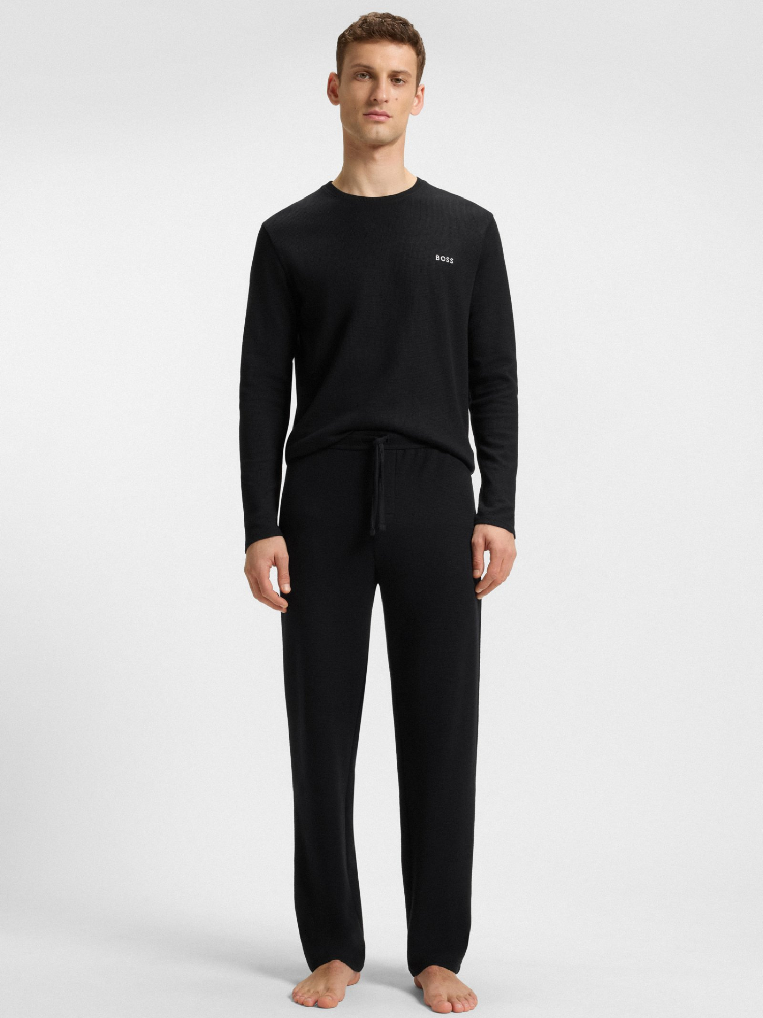 BOSS Men's Waffle Cotton Blend Jogger