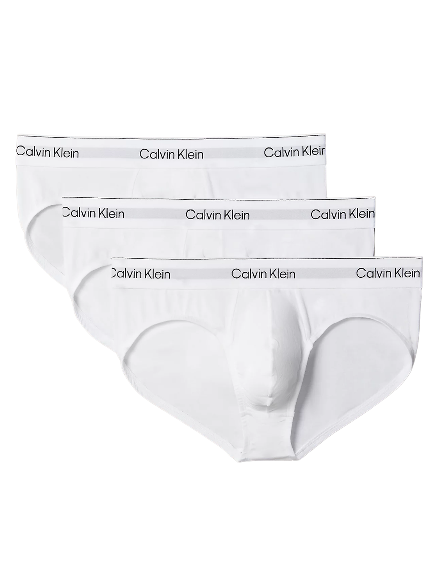 Calvin Klein Men's 3 Pack Hip Brief - Icon Cotton Stretch