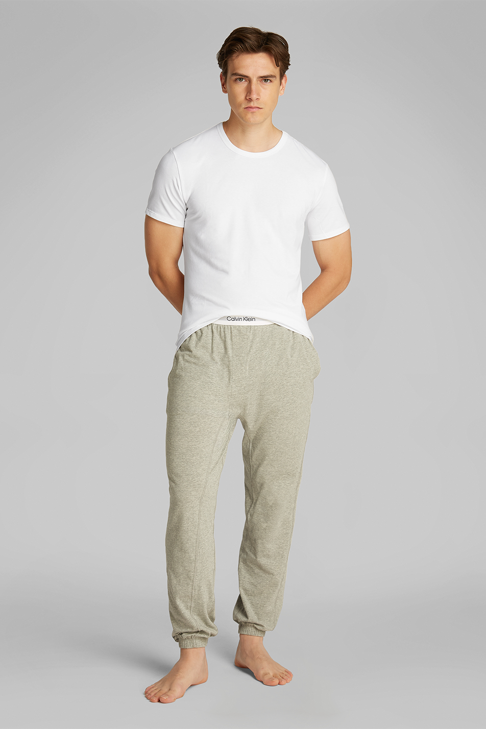 Calvin Klein Men's 3 Pack Crew Neck T-shirt - Cotton Microfiber Stretch