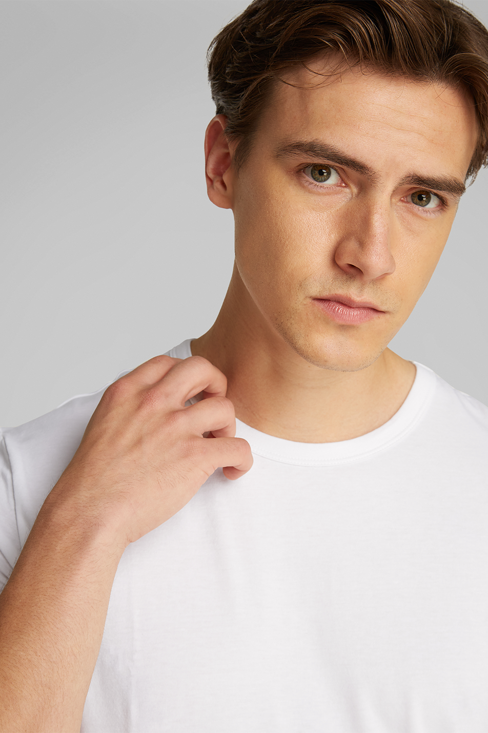 Calvin Klein Men's 3 Pack Crew Neck T-shirt - Cotton Microfiber Stretch