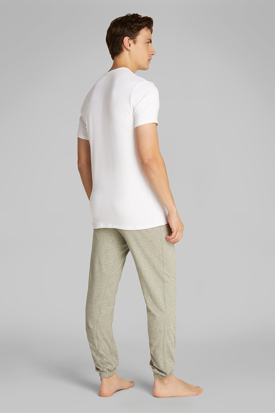 Calvin Klein Men's 3 Pack Crew Neck T-shirt - Cotton Microfiber Stretch