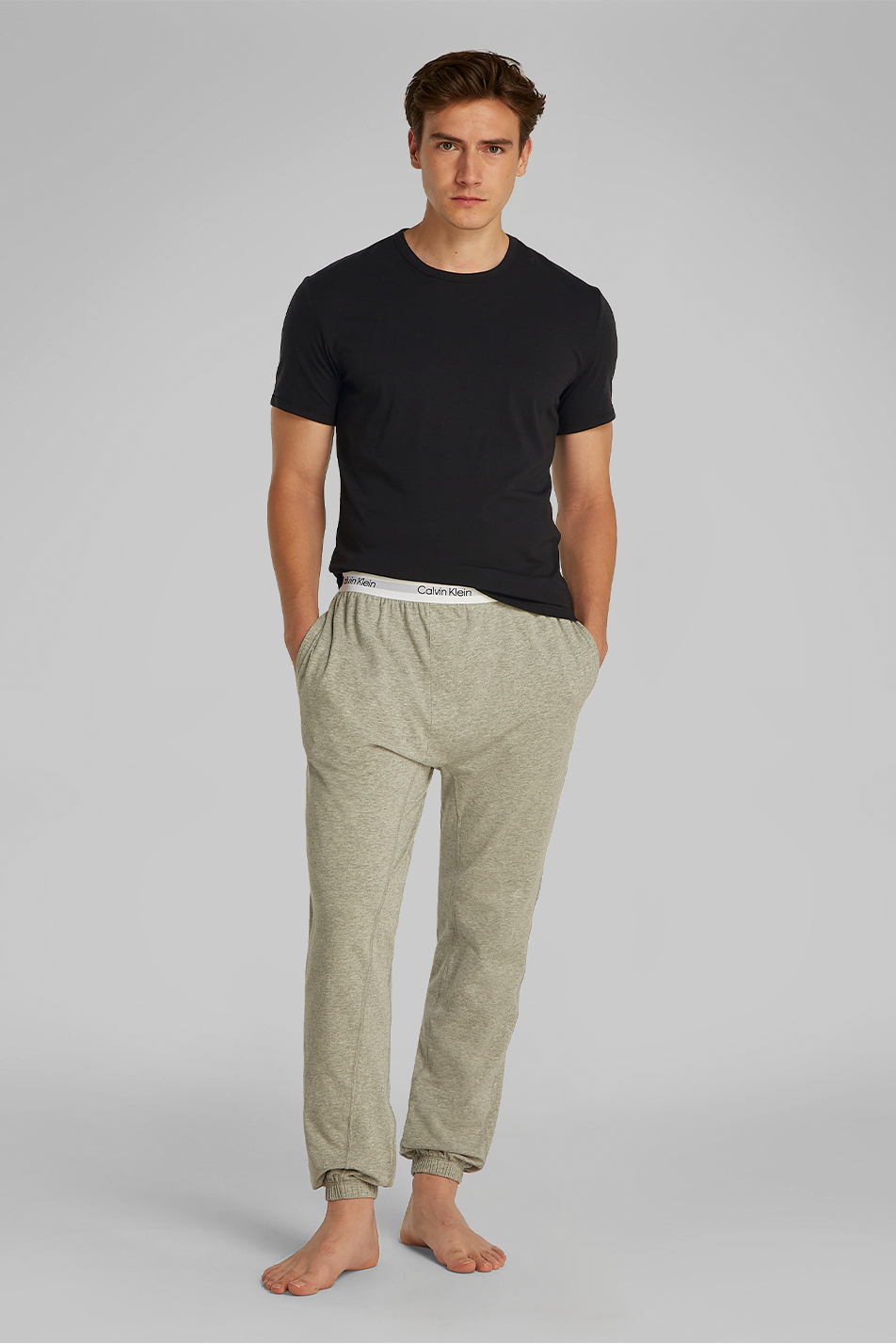 Calvin Klein Men's 3 Pack Crew Neck T-shirt - Cotton Microfiber Stretch
