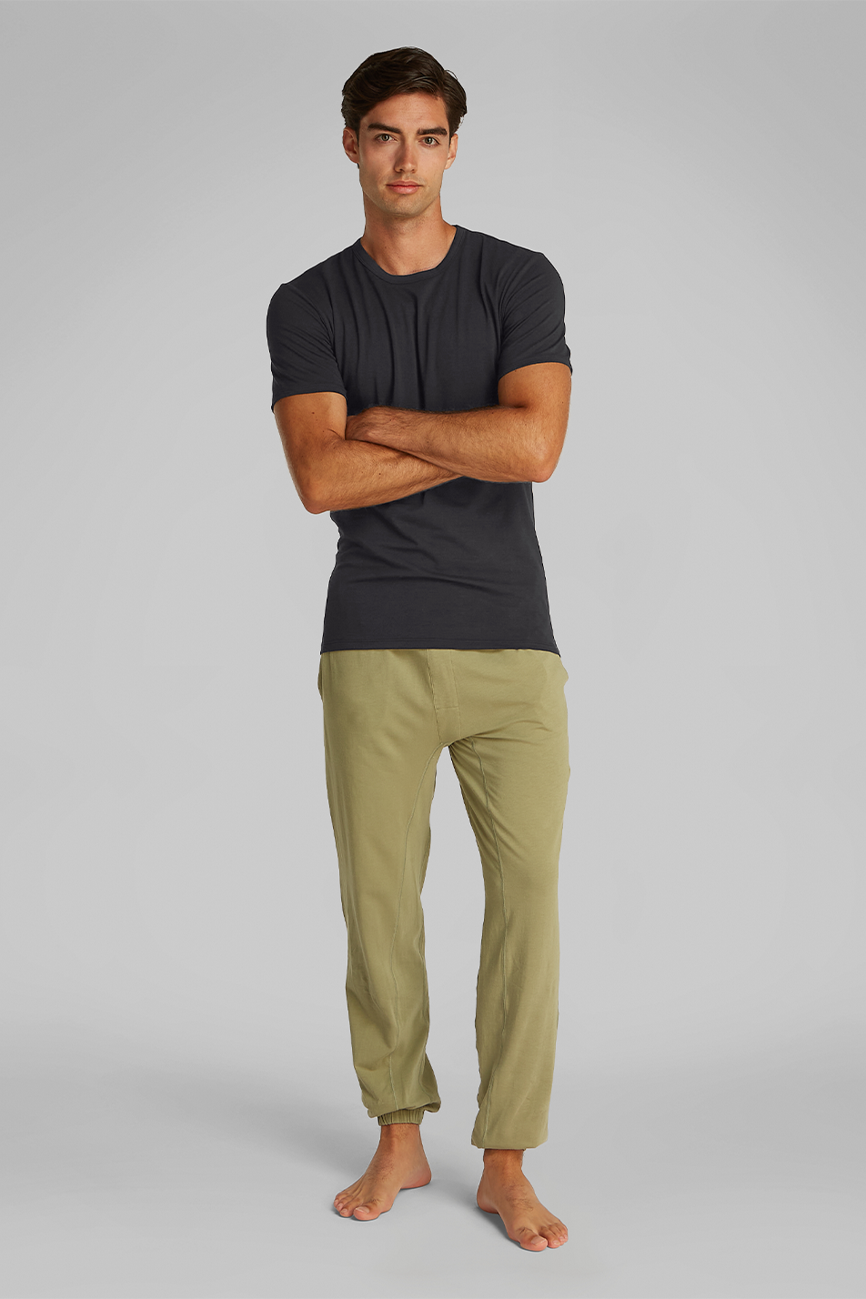 Calvin Klein Men's 3 Pack Crew Neck T-shirt - Cotton Microfiber Stretch