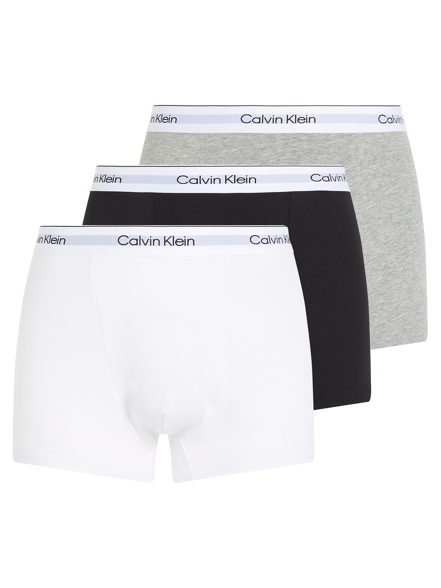 Calvin Klein Men's 3 Pack Relaxed Dart Trunk - Icon Cotton Stretch
