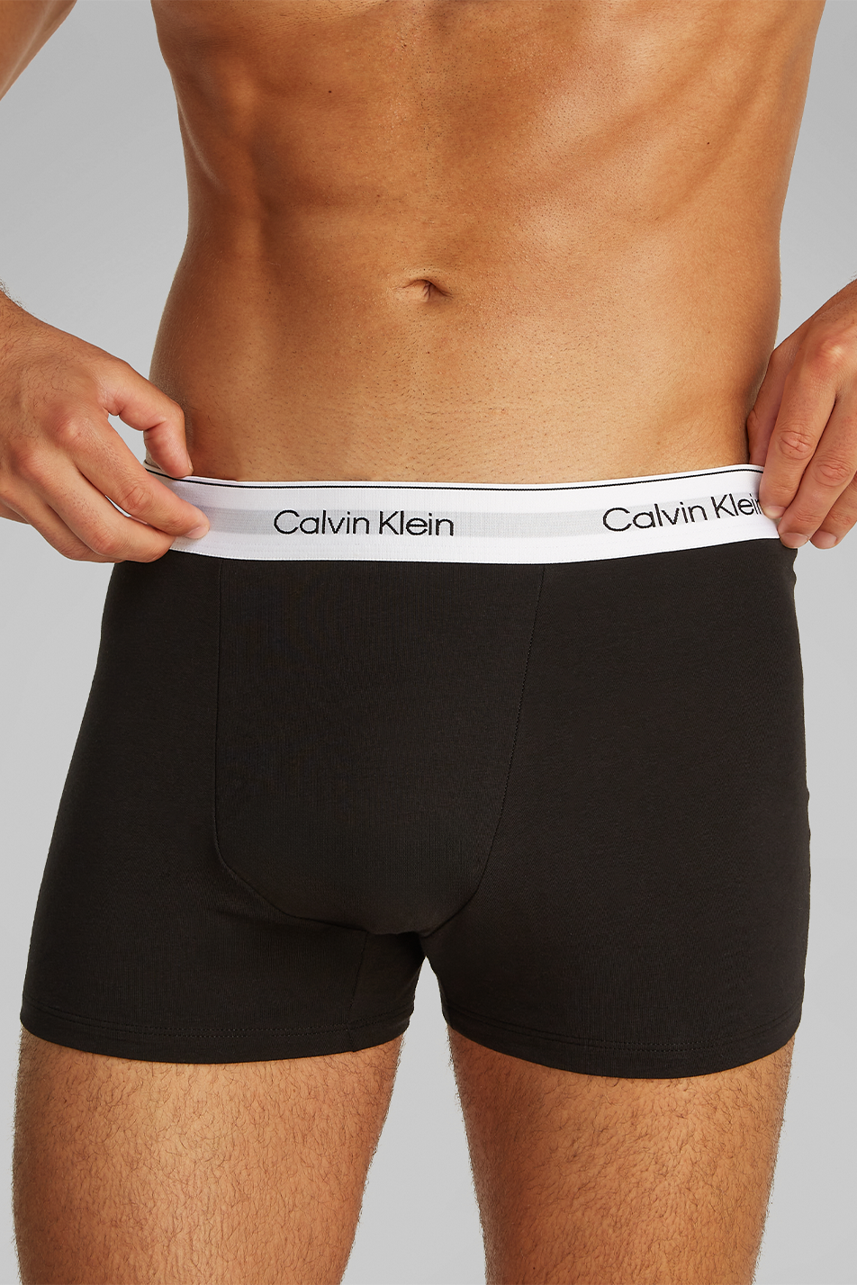 Calvin Klein Men's 3 Pack Relaxed Dart Trunk - Icon Cotton Stretch