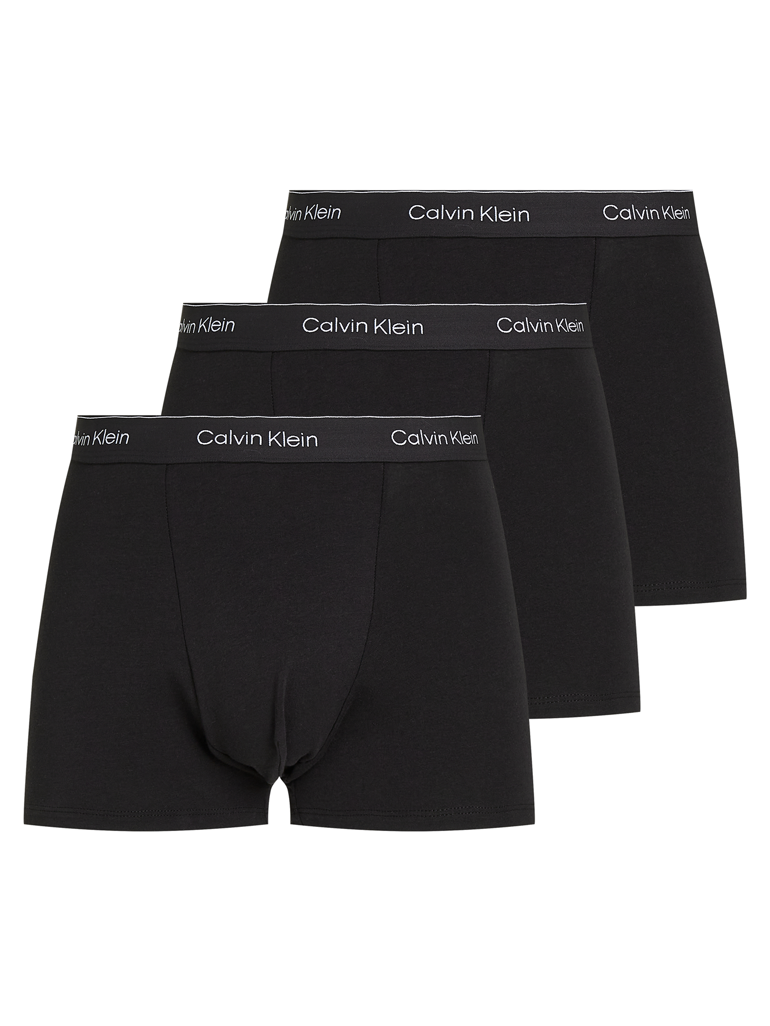 Calvin Klein Men's 3 Pack Relaxed Dart Trunk - Icon Cotton Stretch