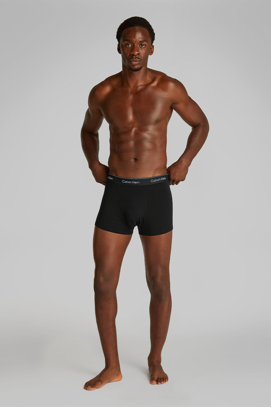Calvin Klein Men's 3 Pack Relaxed Dart Trunk - Icon Cotton Stretch