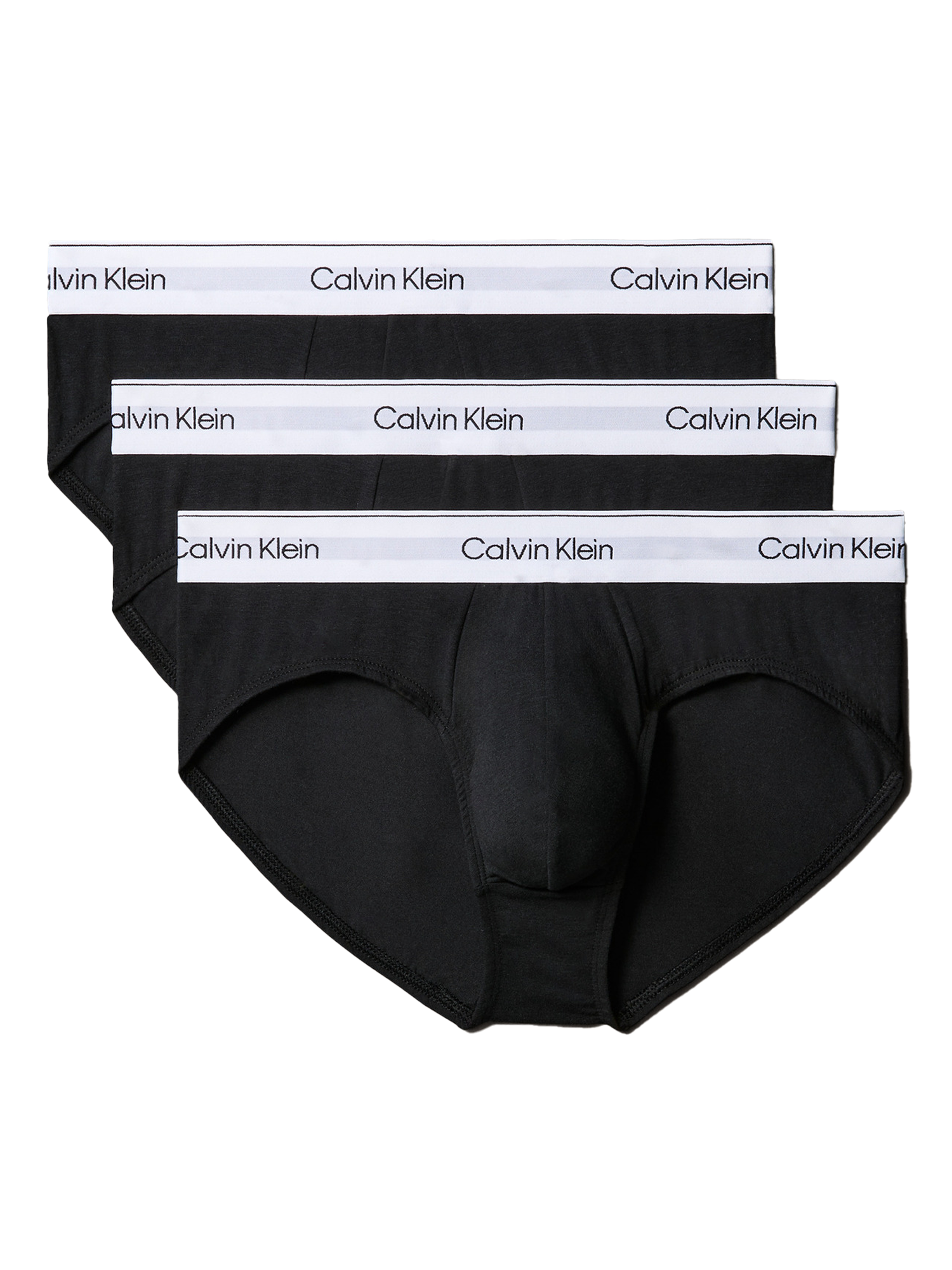 Calvin Klein Men's 3 Pack Hip Brief - Icon Cotton Stretch