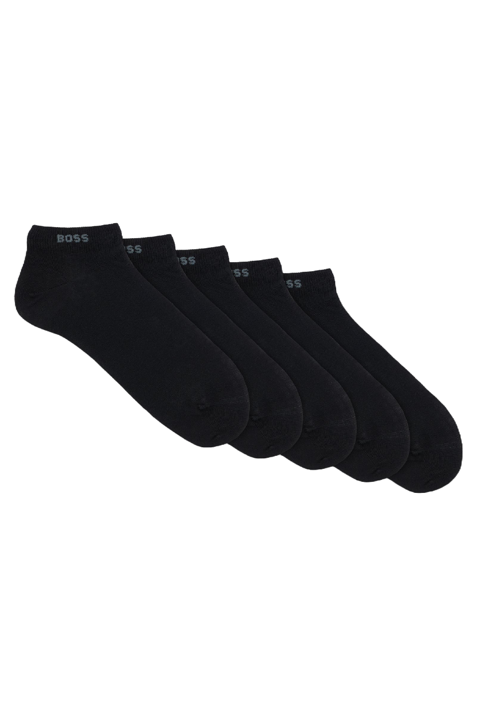 BOSS Men's 5 Pack Cotton Blend Ankle Sock