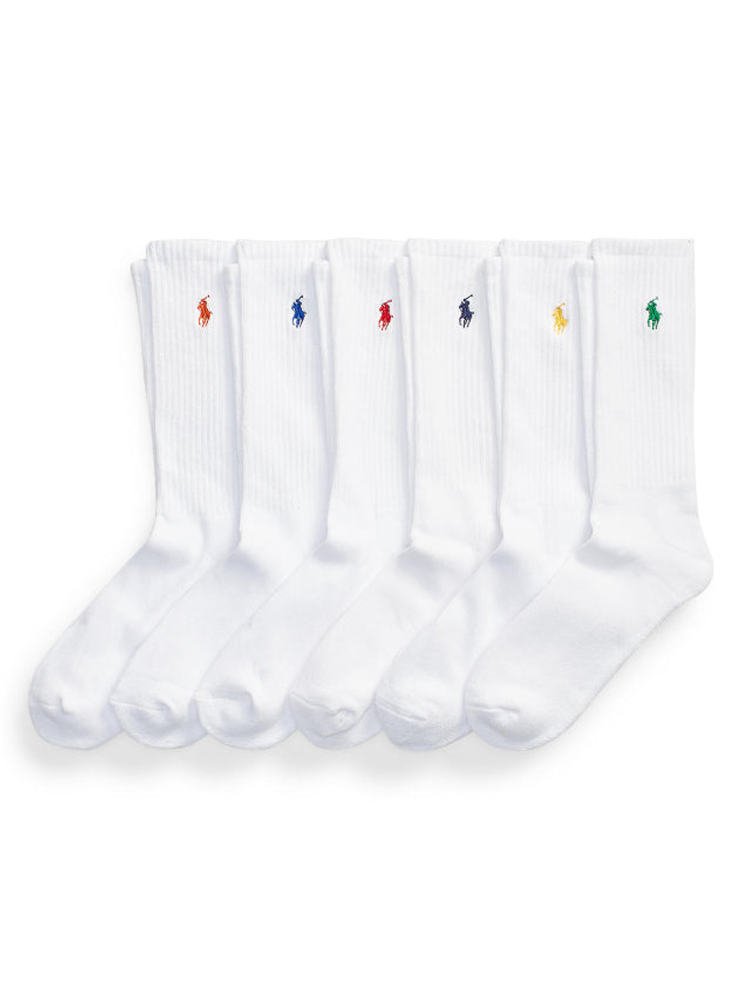 Polo Ralph Lauren 6 Pack Unisex Cotton Crew Sock
