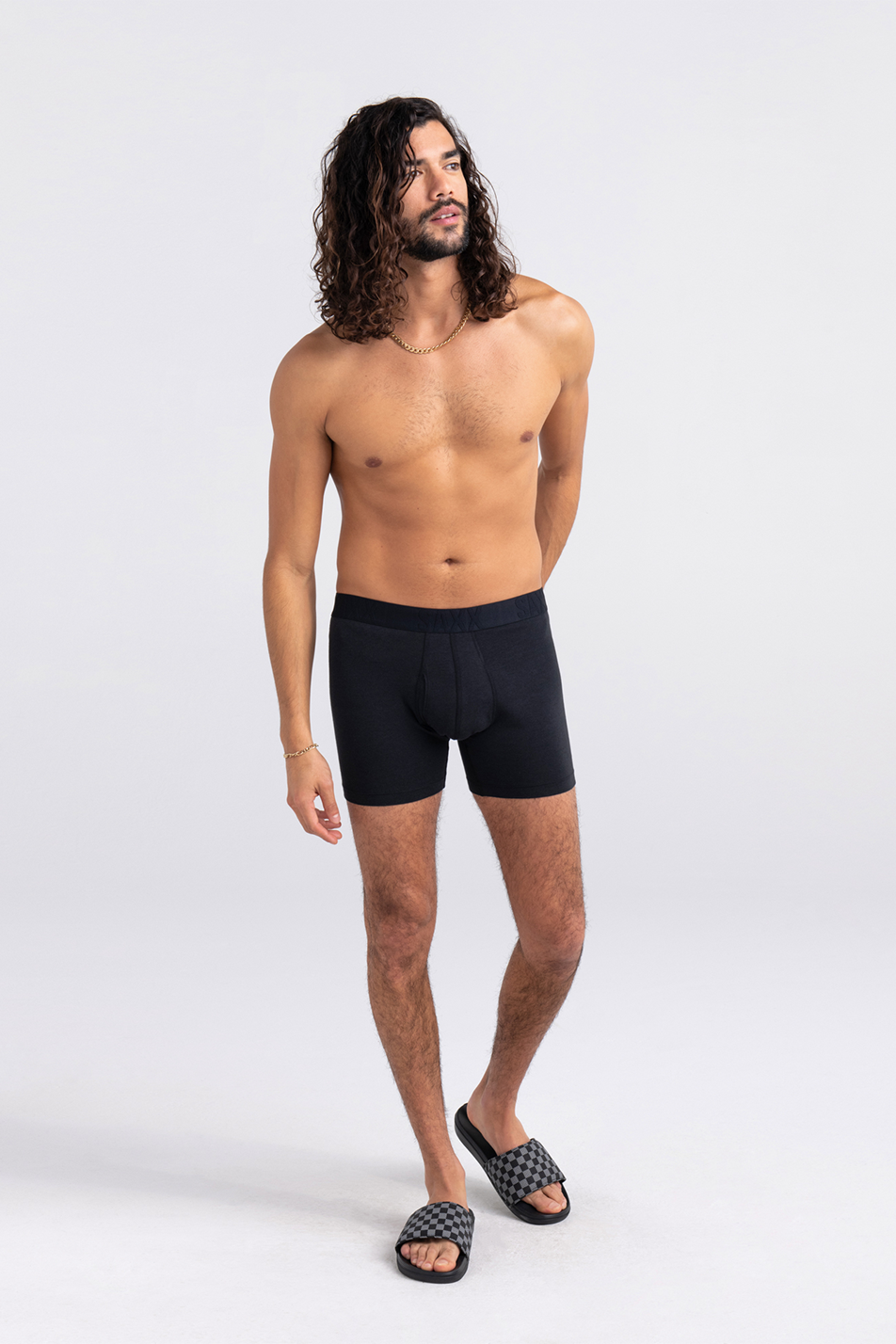 SAXX Men's 2 Pack Boxer Brief Fly DropTemp™ Cooling Cotton