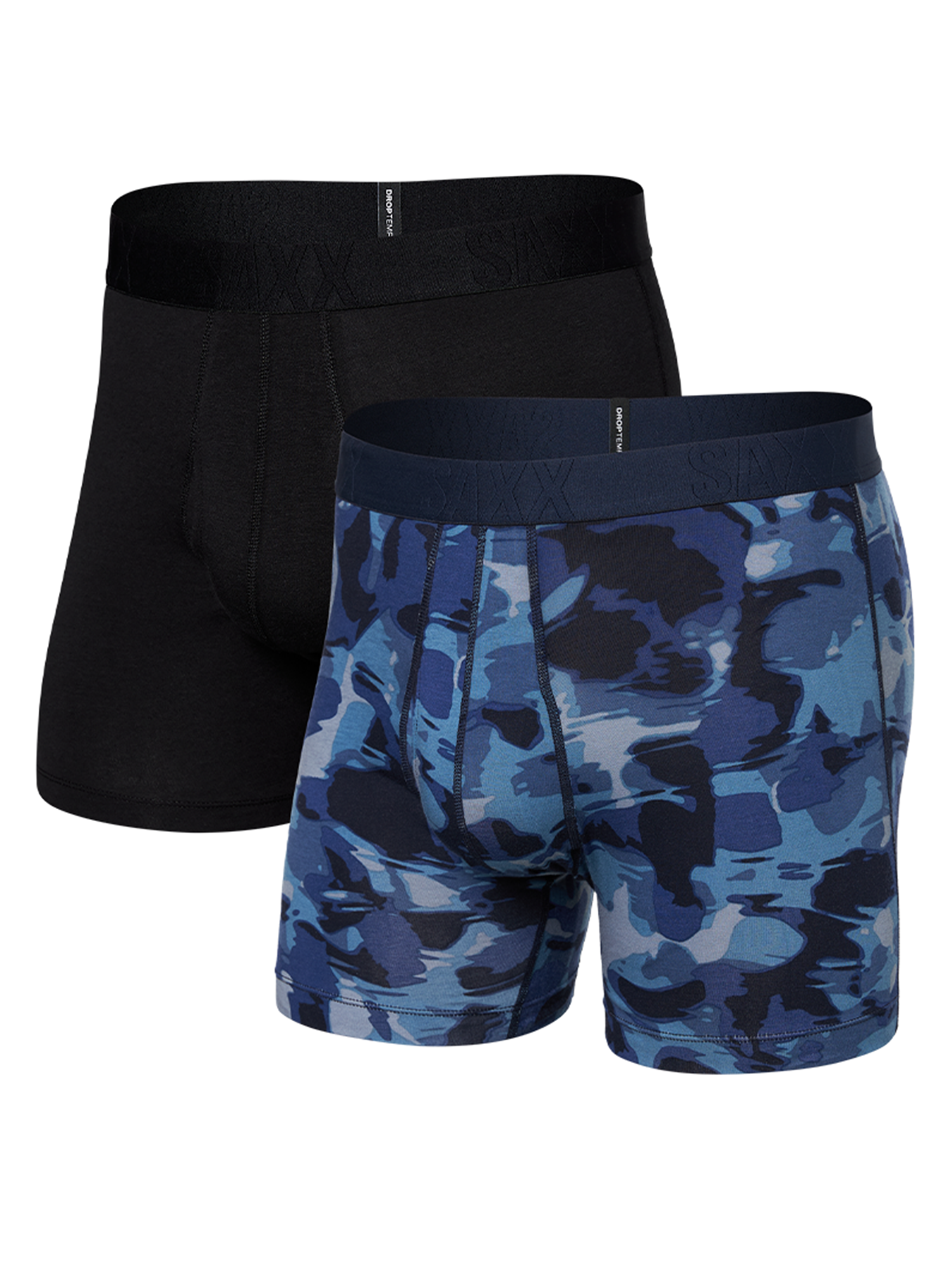 SAXX Men's 2 Pack Boxer Brief Fly DropTemp™ Cooling Cotton