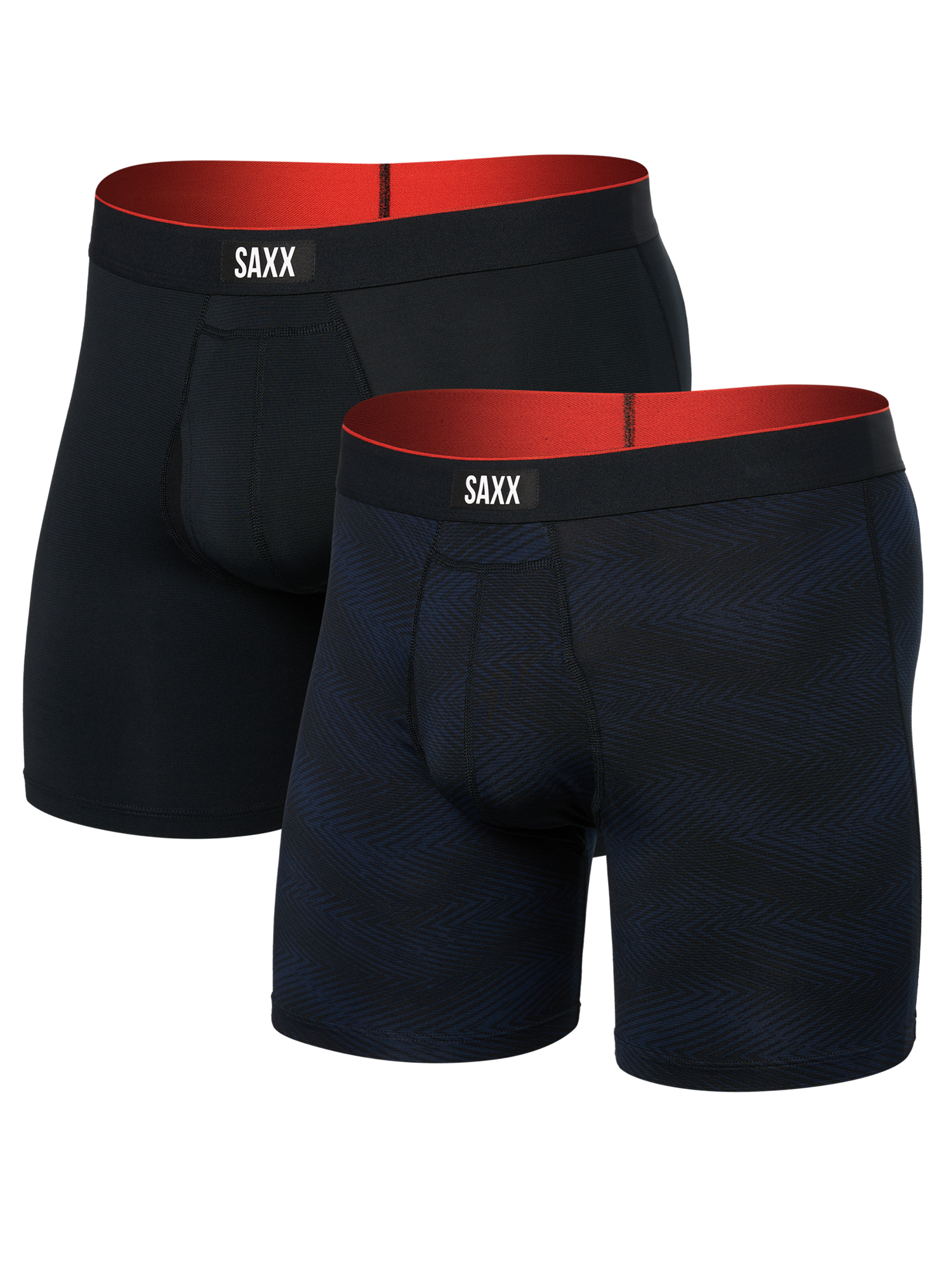 Saxx Men's 2 Pack Boxer Brief Fly Multi-Sport Mesh