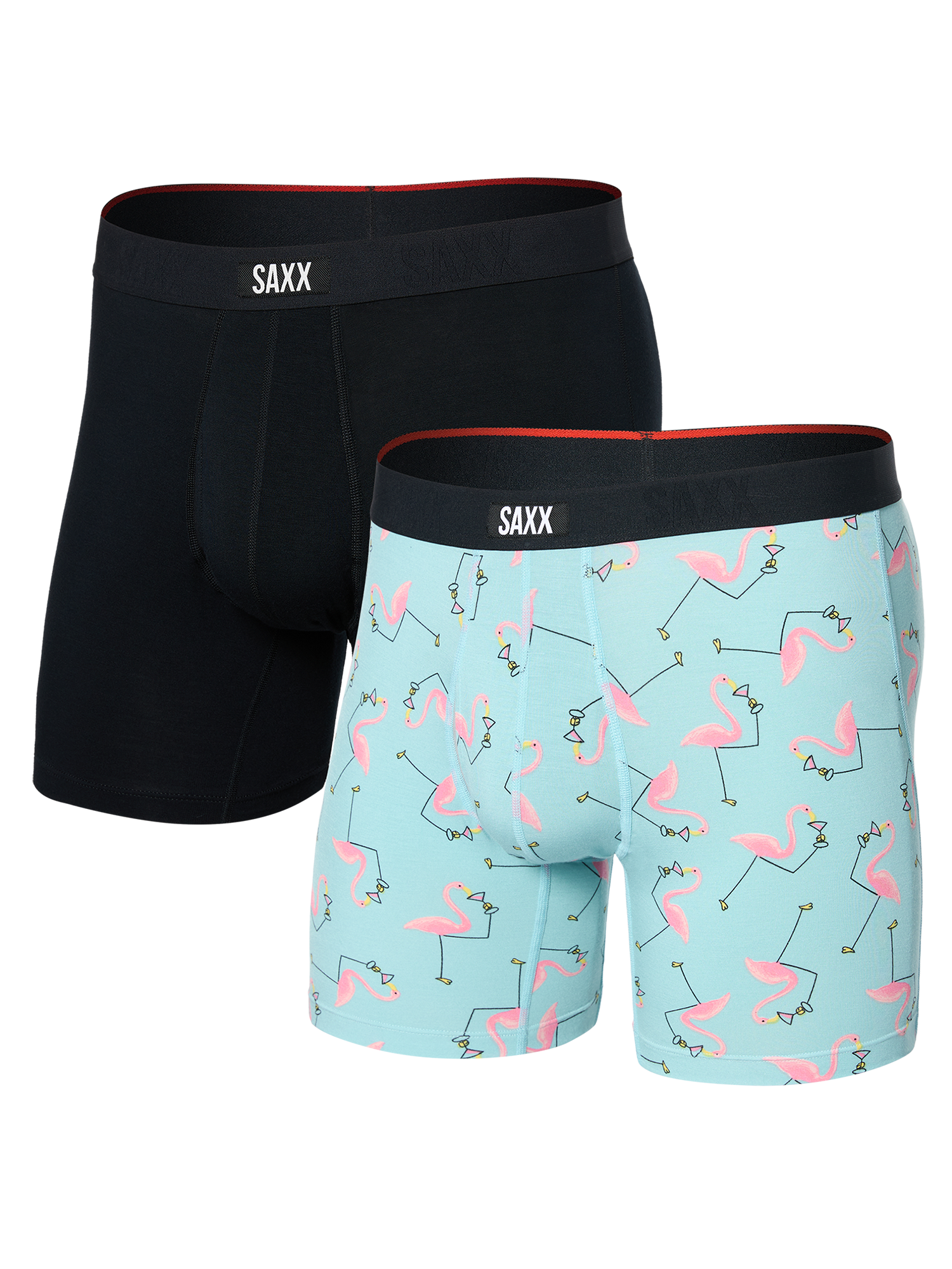SAXX Men's 2 Pack Boxer Brief Fly Vibe Xtra