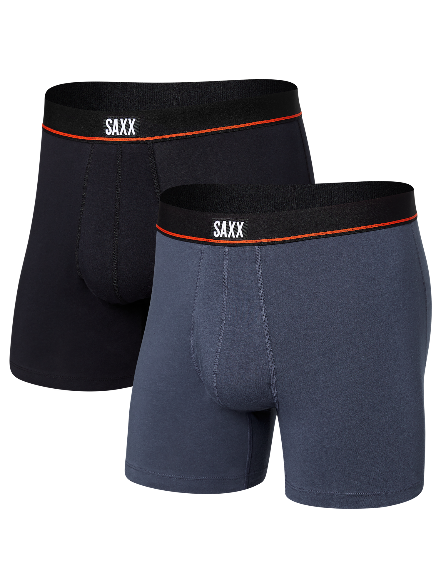 Saxx Men's 2 Pack Boxer Brief Non-Stop Stretch Cotton Fly