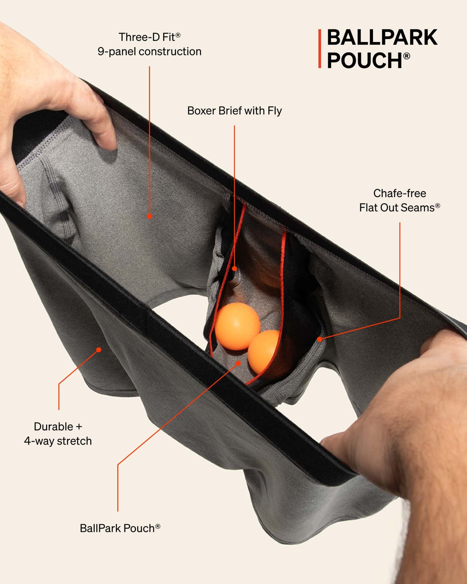 Saxx Men's Boxer Brief DropTemp™ Cooling Mesh Fly