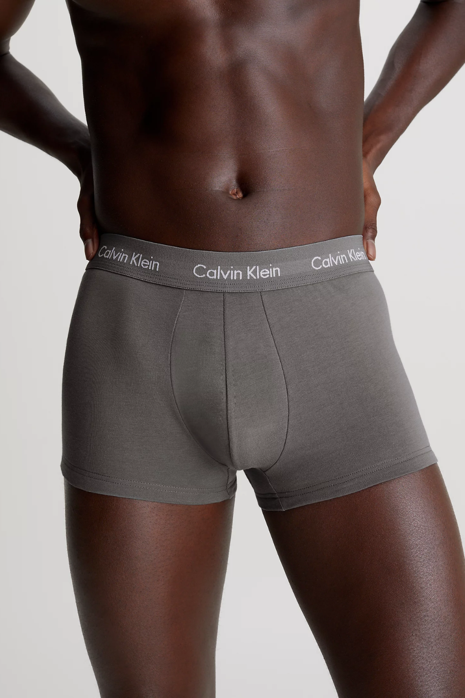 Calvin Klein Men's 3 Pack Cotton Stretch Low Rise Trunk