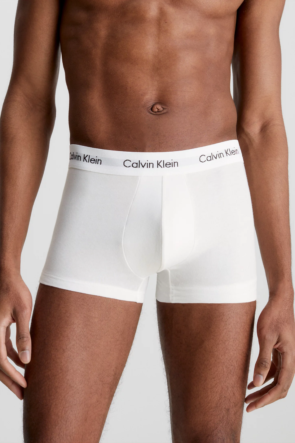 Calvin klein low rise trunks white hot sale