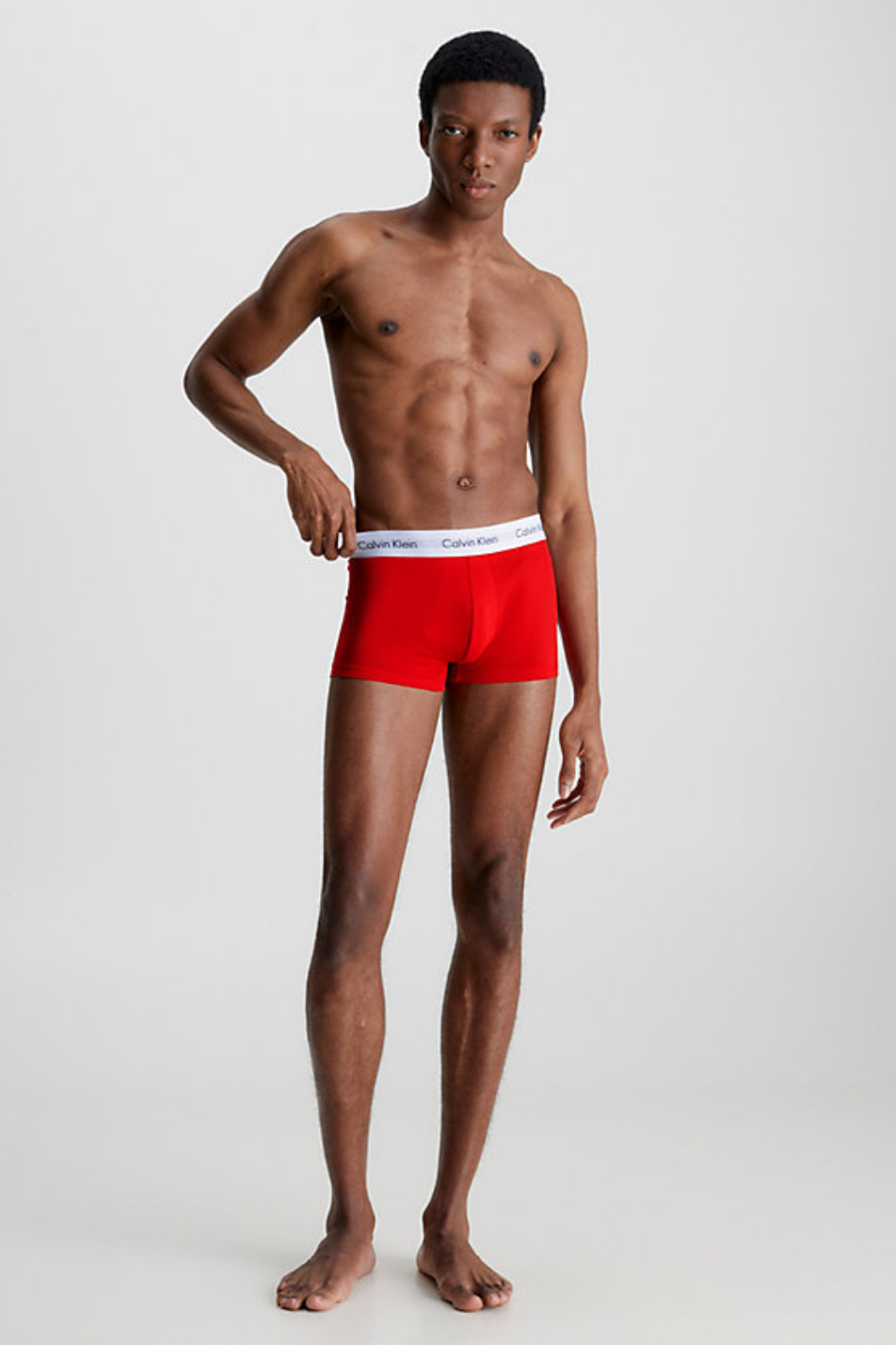 Mens red calvin klein briefs sales