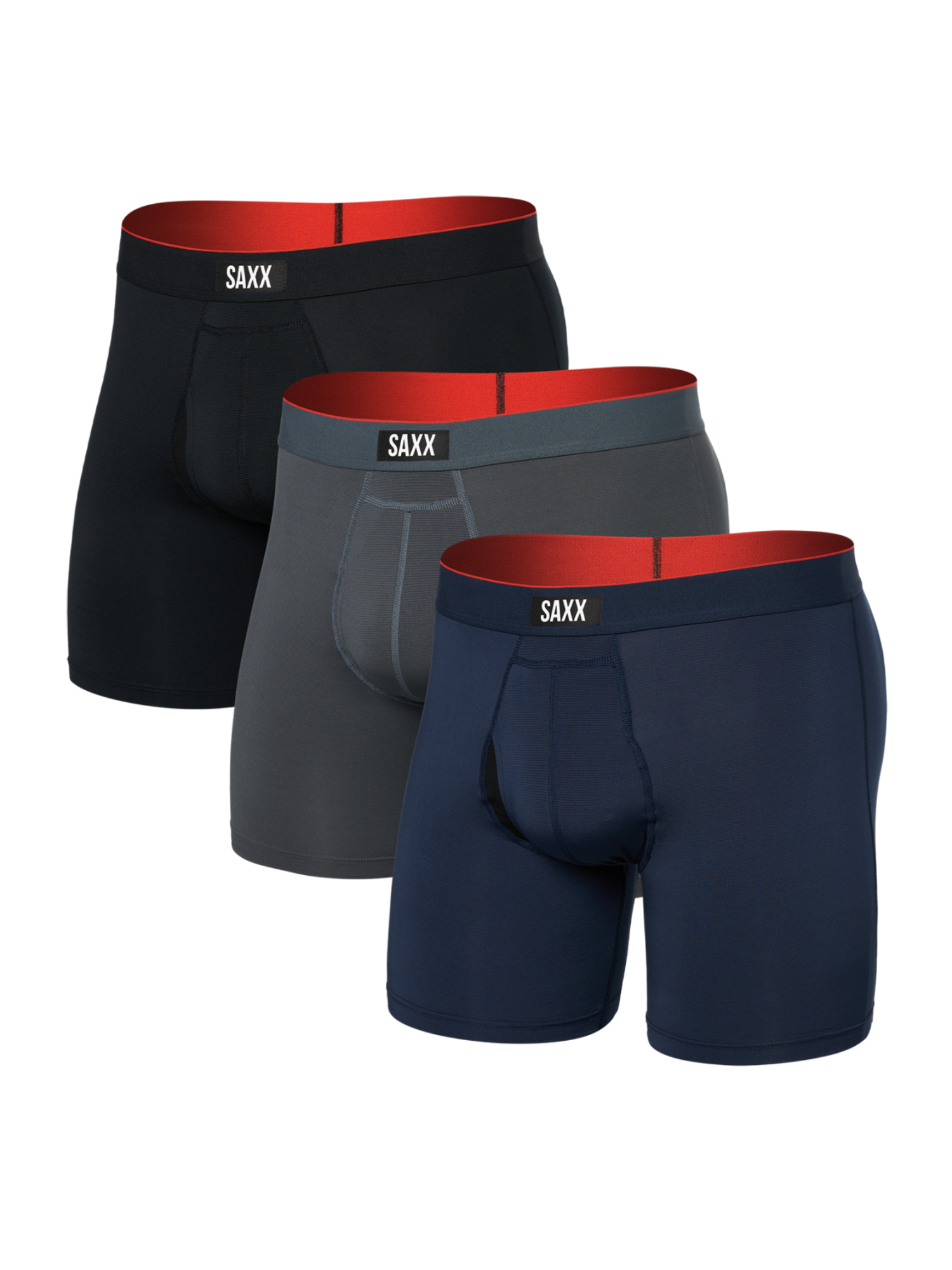 SAXX Multi-Sport Mesh Boxer Brief Fly 3 Pack