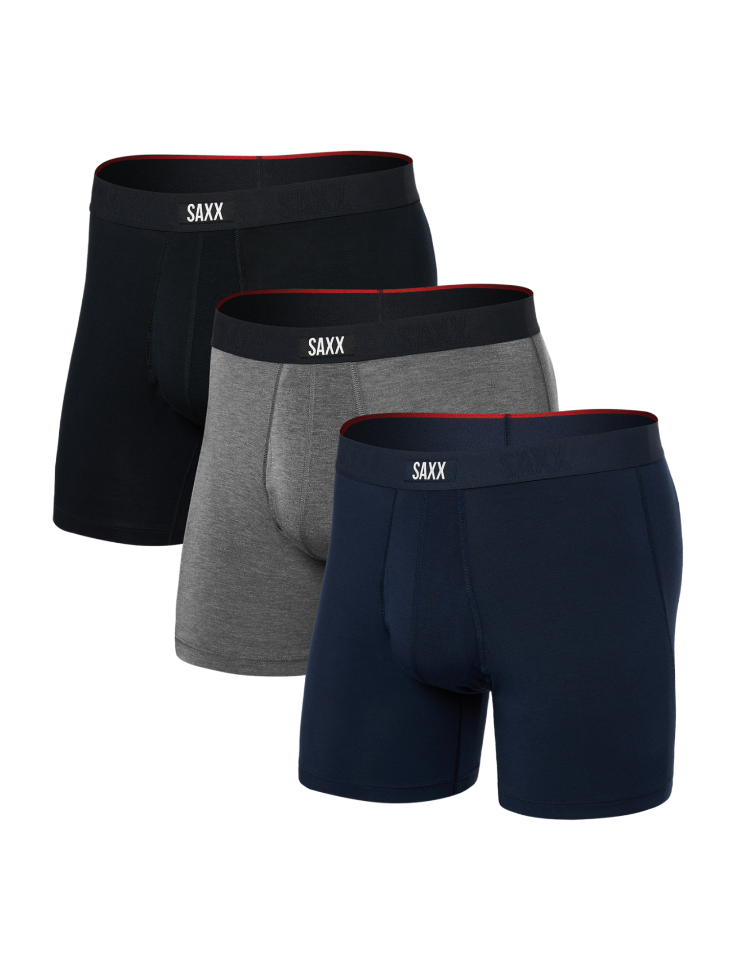 SAXX Vibe Xtra Soft Comfort Boxer Brief Fly 3 Pack