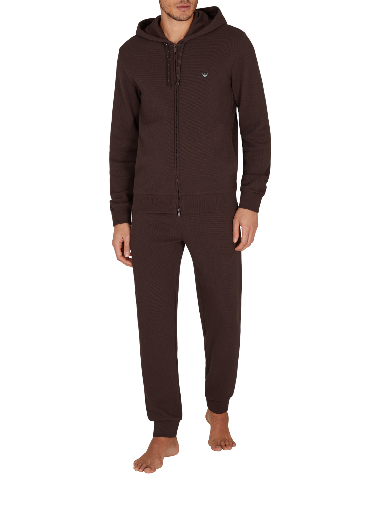 Emporio Armani Iconi Piquet Trousers With Cuffs