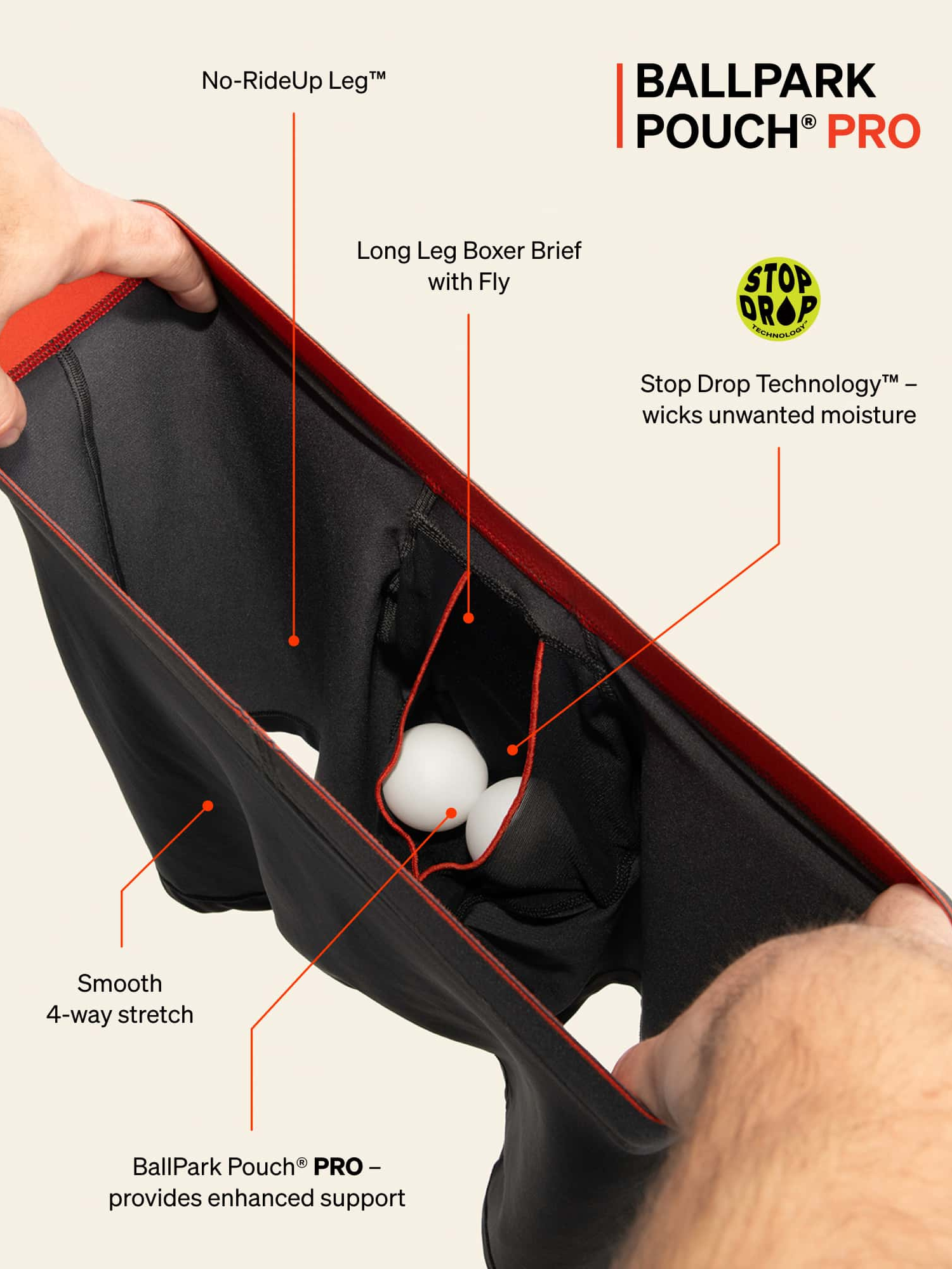 SAXX Droptemp Cooling Cotton Boxer Brief Fly 3Pk