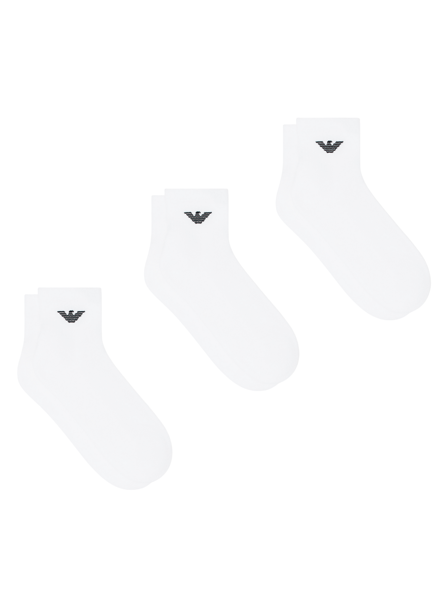 Emporio Armani Sporty Sponge 3-Pack Ankle Socks