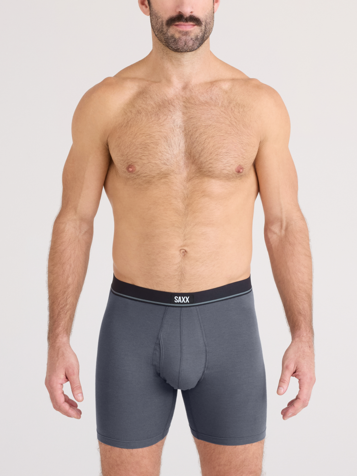 SAXX Men's 3 Pack Boxer Brief Essential Cotton Fly