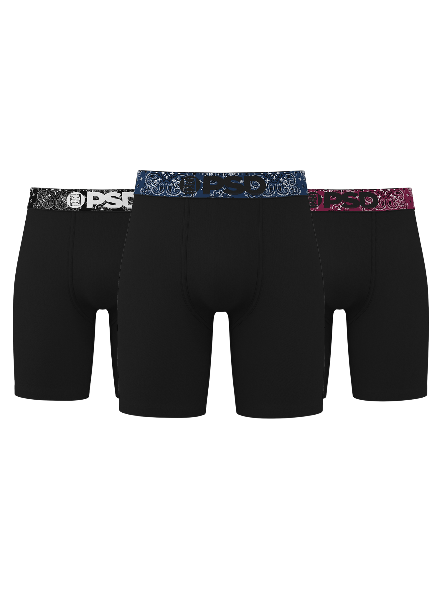 PSD Dark Paisley Cotton 3 Pack