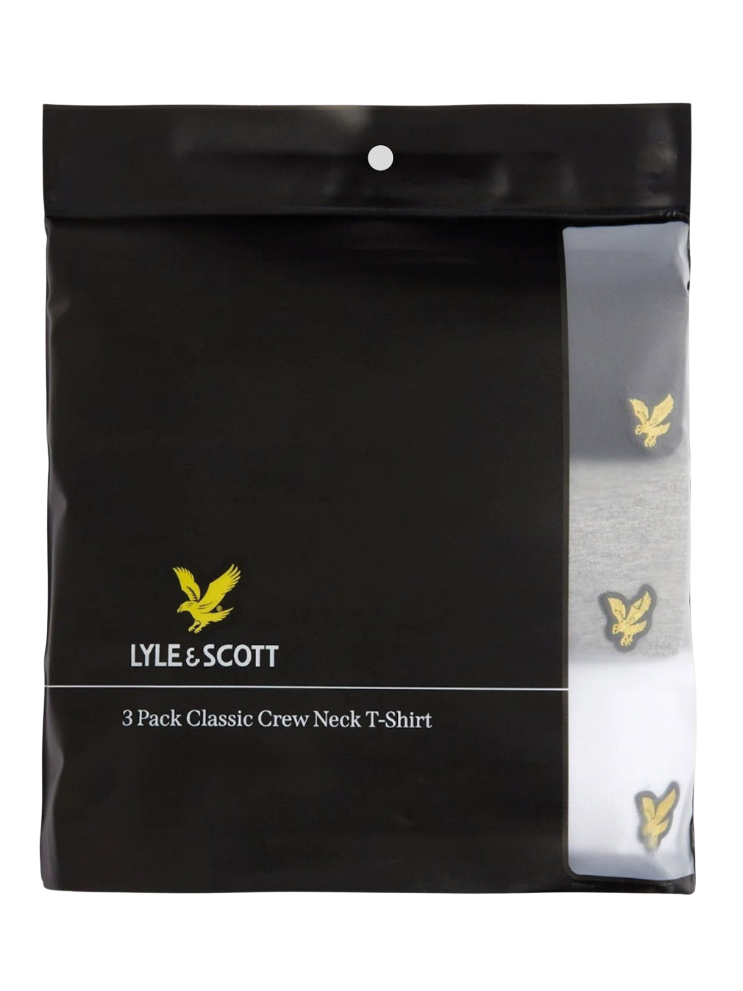 Lyle & Scott Monochrome Basic 3 Pack T-Shirt