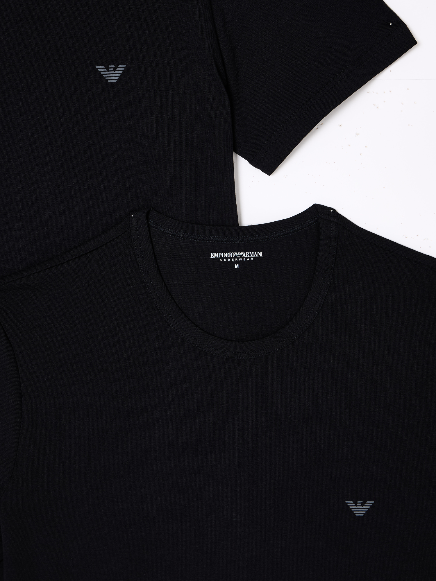 Emporio Armani Stretch Cotton Jersey 2-Pack Crew Neck T-Shirt